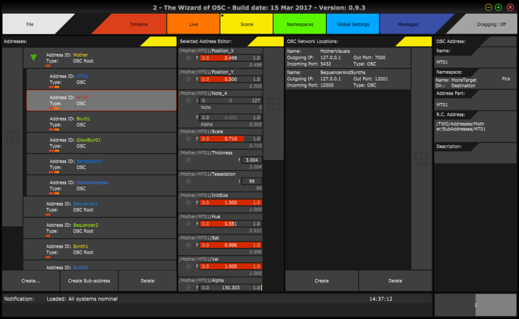 Model Definition and Editing View